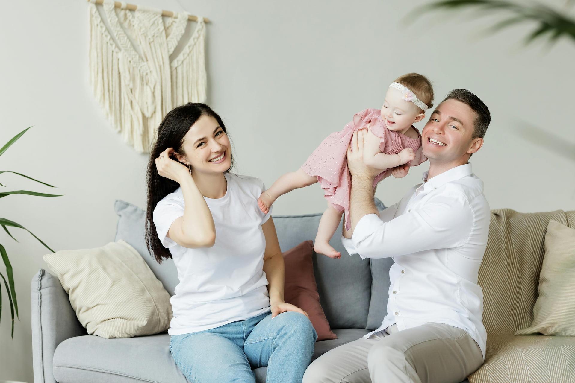 Family In New Home